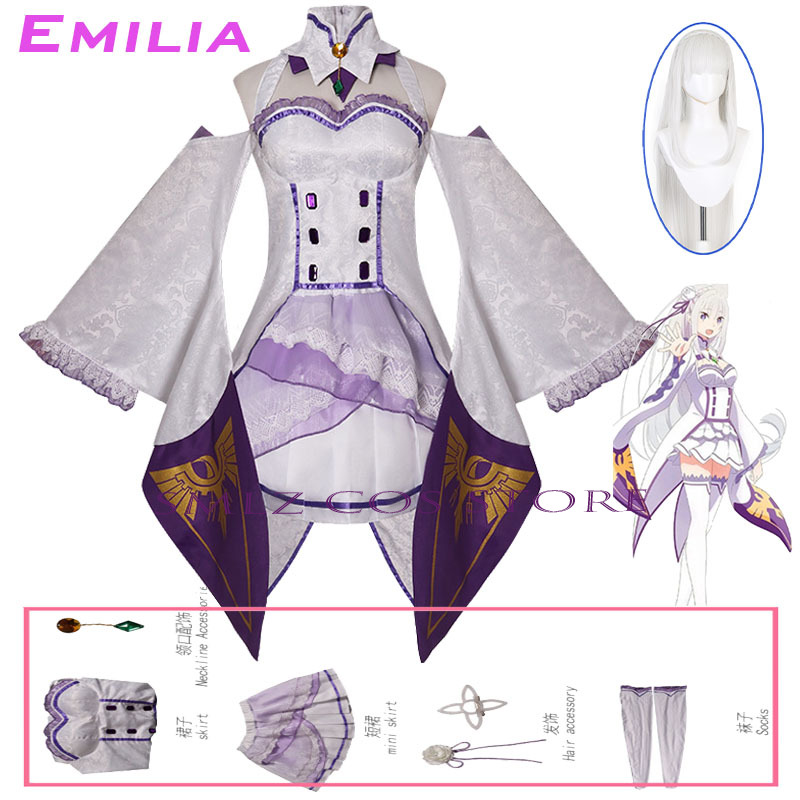 Anime Cosplay Female Characters - Costume Cosplay di Emilia da Re