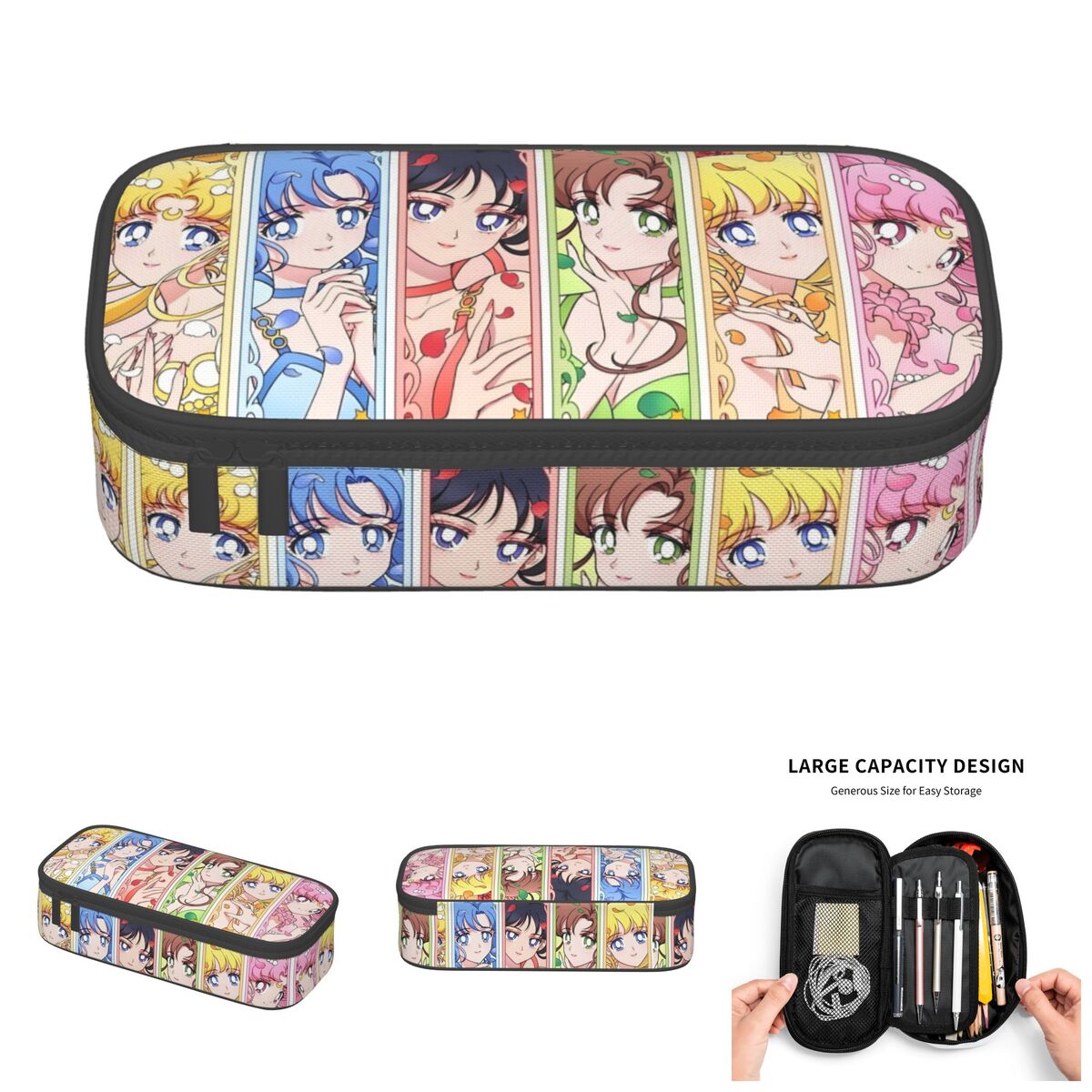 Anime Cosplay Korean Girl - Astucci per matite a tema supereroi