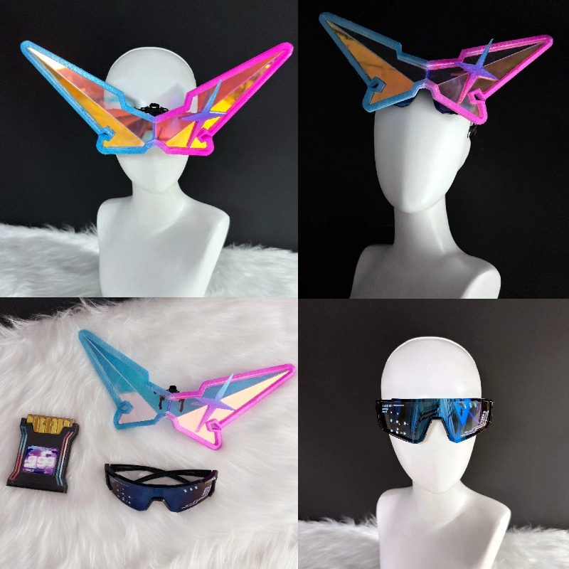 Anime Cosplay Female Characters - Set di Occhiali Colorati per Cosplay