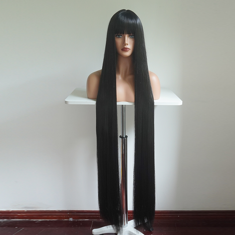 Anime Cosplay Photoshoot - Parrucca Liscia Ultra-Lunga da 48 Pollici