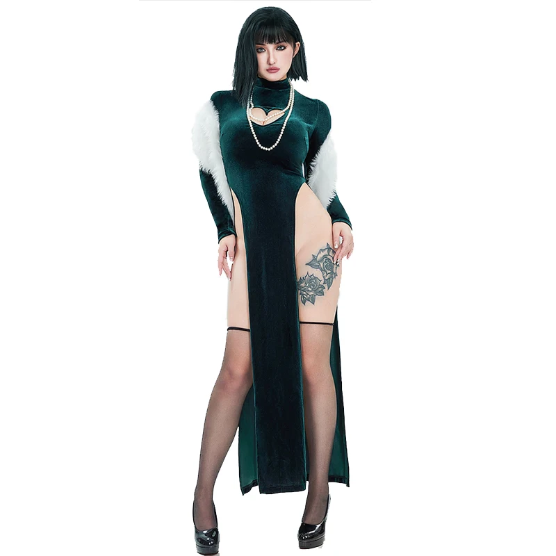 Sexy Velet Furry Cape Dress co - Anime Cosplay Dress For Men recensione e prezzo