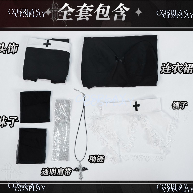 Costume da Suora con Spacco Al - Anime Cosplay Photoshoot recensione e prezzo